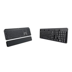Logitech MX Keys S & Trust ODY II Draadloos toetsenbord, stil,