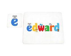 Känn Good Art High Gloss Bordstablett and Coaster for Babies/småbarn (Edward)