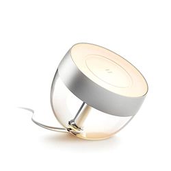 Philips Hue Lampada Smart da Tavolo Iris, Luce Bianca e Colorata, Bluetooth, 8.2W, Argento