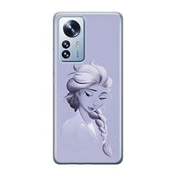 ERT GROUP mobiltelefonfodral för Xiaomi 12 / 12X originalt och officiellt licensierat Disney mönster Elsa 013 optimalt anpassad till formen på mobiltelefonen, fodral tillverkad av TPU-plast