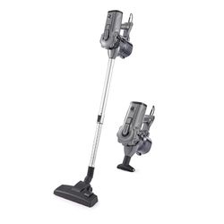 GEEPAS Upright Vacuum Cleaner | 2-in-1 Corded Stick & Handheld Vacuum for Carpet Hard Floor | Bagless HEPA Filter Lightweight Wall Mounted Cyclonic Suction 5m Power Cord | 600W Black