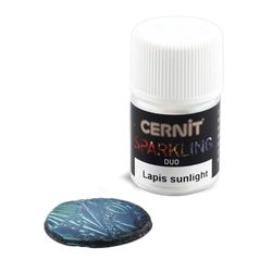 Cernit CE6130002001C - Barattolo di polvere pigmentata da 5 g, Sparkling Duo per pasta da modellare (polimero) e resina epossidica, ideale per pittura, progetti fai da te e bricolage, Lapis Sunlight,