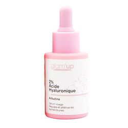 Glam Up Paris - Sérum Visage Repulpant - 2% Acide Hyaluronique - Arbutine - Hydratant - Réduit les Taches Brunes - K-Beauty - 30 ml