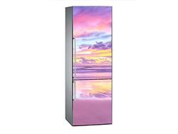 Oedim – Refrigerator Vinyl Sunrise on The Beach 185 x 60 cm | Durable and Economical Adhesive | Decorative Adhesive Sticker with Elegant Design