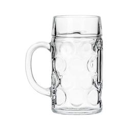 Borgonovo 1104000 Don 2-pinte glazen glas voor bier met handvat, 1 liter