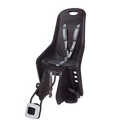 POLISPORT 8406700023 - BUBBLY MAXI PLUS 29" achterzitje voor fietsen met 26'' tot 29'' wielen geschikt voor kinderen van 9 tot 22 Kg met frameverankering en color Zwart/Donkergrijs