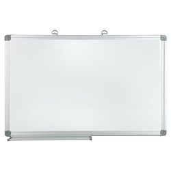 Idena 60043 – Whiteboard 60 x 90 cm, med aluminiumram och pennbricka, 1 styck