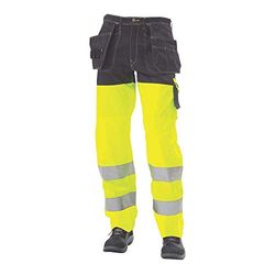 JAK 11100 High Vis Werkbroek | Geel/Navy | 48L (32/35)