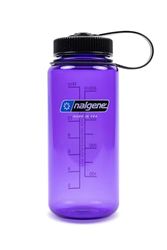 Nalgene Sustain Tritan Botella de agua sin BPA hecha con material derivado del 50% de residuos plásticos, 16 onzas, boca ancha, color morado