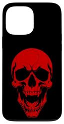 Halloween non morti vampiro cranio spaventoso mostro rosso goth spettrale Custodia per iPhone 13 Pro Max