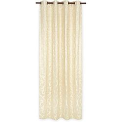 Deco Mex VAMH12002 Antibes Curtain Polyester Viscose Cream Regular Size