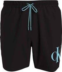 ck jeans Medium Drawstring zwembroek voor heren, zwart, CH