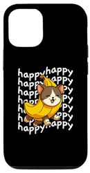 Coque pour iPhone 15 Pro Happy Banana Cat Meme Bananacat Happy Kitty Amoureux des chats Meme