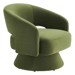 Kislot Swivel Accent Chair Armstoel, FSC-gecertificeerde stoffen barrel stoel voor woonkamer, slaapkamer