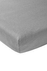 Meyco 567004 Jersey Fitted Sheet Single Bed Grey