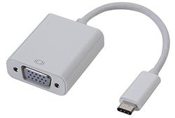 Pro Signal PSG91195 USB 3.1 Type-C Male to VGA Female Adaptor, White