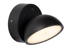 LUCIDE FINN – Lampada da parete per interni/esterni – LED – 1 x 12 W 3000 K – IP54 – sensore giorno/notte – Nero