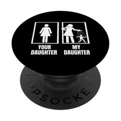 El titiritero, tu hija, mi hija, papá, titiritero divertido PopSockets PopGrip Adhesivo