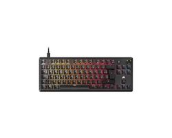 Corsair K70 Core TKL RGB bezkluczykowa klawiatura mechaniczna do gier - wstępnie nasmarowane przełączniki liniowe MLX Red v2 - podwójna warstwa tłumienia dźwięku - nasadki na klucze ABS - AZERTY FR