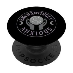 Ansioso Mágico Estética Salud Mental Humor Witchy PopSockets PopGrip Adhesivo