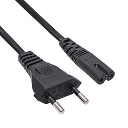 AKYGA AK-RD-04A Câble d'alimentation pour Ordinateur Portable 2 Broches IEC C7 / CEE 7/16 Europlug 0,5 m