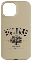 Richmond Virginia - Souvenir di design in stile vintage Custodia per iPhone 15