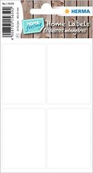 HERMA 15659 Multifunctionele etiketten, 24 stuks, 40 x 55 mm, 4 per vel, zelfklevend, huishoudetiketten om te beschrijven, mat, blanco papier, zelfklevende etiketten, wit
