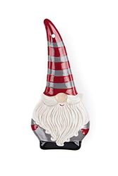 Excelsa Gnom Christmas kooklepel, keramiek, rood en grijs, afmetingen: 10,5 x 23,5 x 2 cm