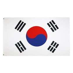 AZ FLAG - Bandera Corea Del Sur - 150x90 cm - Bandera Surcoreana 100% Poliéster Con Ojales de Metal integrados - 110g - Colores Vivos Y Resistente A La Decoloración