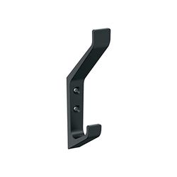 Amerock Emerge Contemporary - Gancho de pared decorativo de doble punta, color negro mate