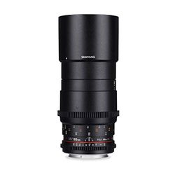 Samyang F1312303101 - Objetivo para vídeo VDSLR para Nikon F T3.1 AS IF UMC II (Distancia Focal Fija 100mm, diámetro Filtro: 67mm), Negro