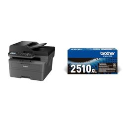 Brother MFCL2800DW Multifunzione Laser B/N, 32 Ppm TN2510XL Toner originale, fino a 3000 pagine