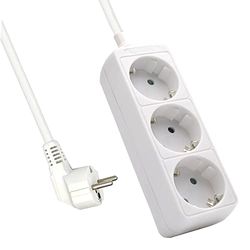 Ewent Extensão 3 x Schuko branca