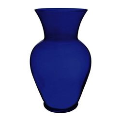 Floral Supply Online Vase de Jardin de Printemps Bleu Cobalt de 26,7 cm et livret de Guide des Fleurs - Vase décoratif en Verre pour Arrangements Floraux, Mariages, décoration d'intérieur ou de