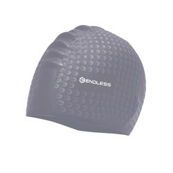 Endless EL1021 Comfortable Silicon Swimming Cap with Bubble Design | Silver | Material : Silicon | Elastic Waterproof Swimming Cap for Long and Short Hair with Thicker Edge | For Adults, Women and Men