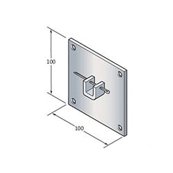 Came CMC001YM0018 zadelpen Q10, 100 x 100 mm