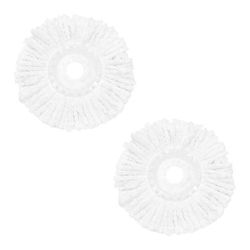 Black+Decker BXFM0003GB - Testine di ricarica per mocio rotante, adatte per pavimenti duri, microfibra super assorbente, compatibile con mocio rotante Black+Decker, confezione da 2