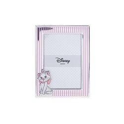 VALENTI & CO. – Disney Baby – Minou I Aristogatti – Marco de fotos de plata para niños, idea de regalo bautizo, nacimiento o cumpleaños (9 x 13 cm)