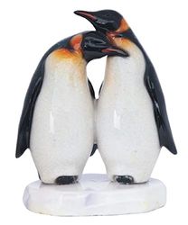 ICE ARMOR 16,5 cm H Król Pingwin Para Statua Urocza Dekoracja Zwierząt Figurka Biurko/Dom/Salon/Dekoracja Stołu, Idealne prezenty na ocieplenie domu dla nowego domu
