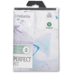 Brabantia - Housse pour Table à Repasser D 135 x 45 cm - Coton, Mousse 2 mm - Multicolore (Barley, Botanical, Leaf Clover, Butterfly, Lavender), 111648
