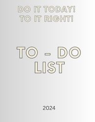To Do List Daily Checklist Planner Time Management Notebook by Rahul Non Dated: To Do List