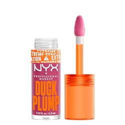 NYX Professional Makeup Duck Plump, Brillo de Labios, Efecto Volumen Instantáneo, Con Jengibre Picante, Fórmula Vegana, Tono: Pick me Pink
