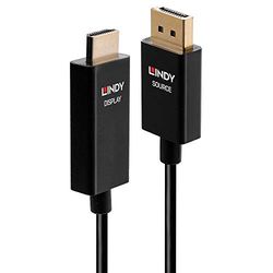 LINDY - Cavo Active DisplayPort a HDMI con HDR, 1 m