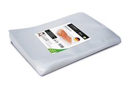 CASO Structured Bags 30 x 40 cm / 50 Bags for All Bars Vacuum Seals & Foil Welding Machines BPA Strong & Tear-Resistant Approx. 105 µm Stable Weld Seam Suitable for Sous Vide