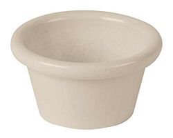 Stalwart MZ20015 vanlig ramekin, bambu, 2 oz., naturlig vit
