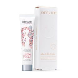 OMUM - Ma Jolie Peau - Crème visage rééquilibrante & hydratante aux prébiotiques naturels - Peaux mixtes et peaux fragilisées - Anti rougeur et anti bouton - Compatible grossesse - Vegan - 40 ml