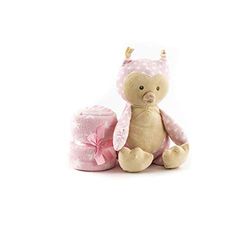 Duffi baby bedrukte en pluche deken, 90 x 75 cm, Rosa Master Baby Home, S.L. 4070-06.