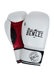 BENLEE Rocky Marciano Unisex Trælim bokshandschoenen, wit/zwart/rood, 35 ml EU