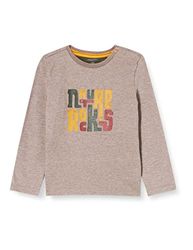 Noppies Baby Baby pojkar B Tee Ls Red Lake t-shirt, Ras1211 brun melange – P798, 50 cm