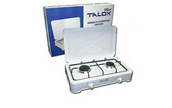 Talox pro cocina hornillo a gas 2 fuegos con tapa mst-gs31